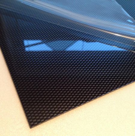 Carbon Fibre Effect ABS Plastic Sheet 1225 x 605 x 4mm 
