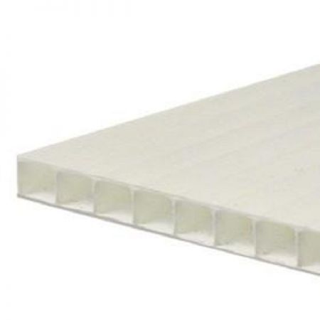 5mm White Fluted Polypropylene Sheet