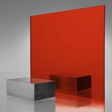 3mm Plaskolite Red 1310 Mirror Acrylic Sheet