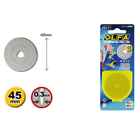 Olfa RB45-1 45mm Rotary Blade 1 Pack